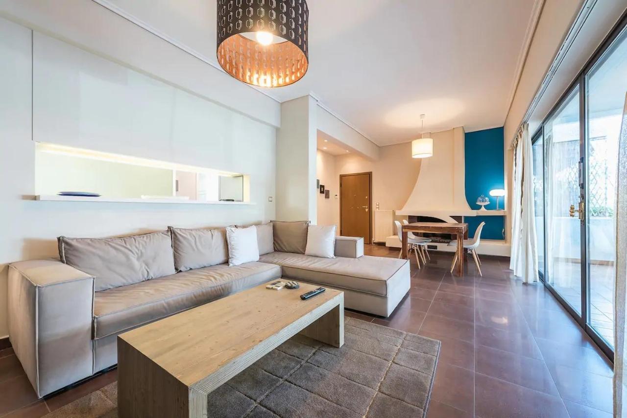 Glyfada Glass-Walled Designed Apt アテネ エクステリア 写真
