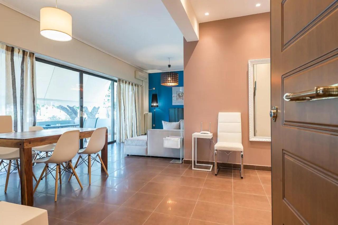 Glyfada Glass-Walled Designed Apt アテネ エクステリア 写真