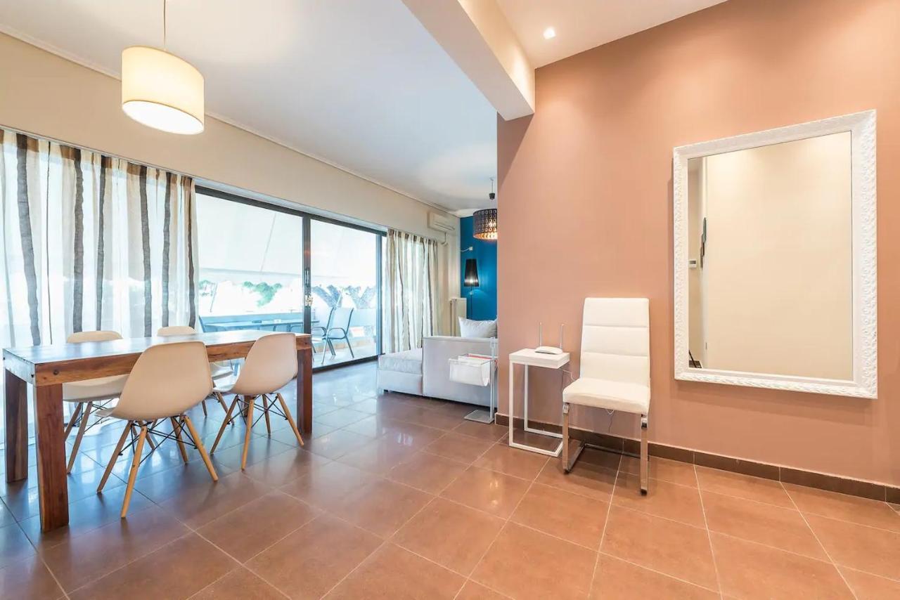 Glyfada Glass-Walled Designed Apt アテネ エクステリア 写真